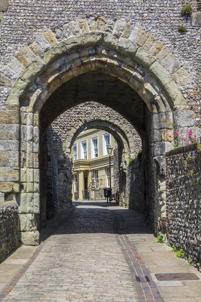 Barbican Tor auf Burg Lewes — Stockfoto