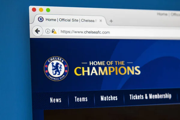 Webseite Chelsea fc — Stockfoto
