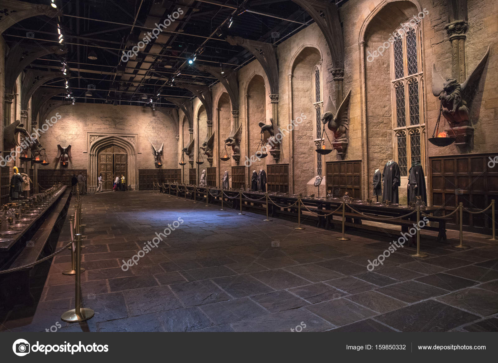 Great Hall At Hogwarts Set In Leavesden Stock Editorial