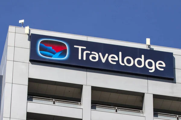 Travelodge Hotel sinal — Fotografia de Stock