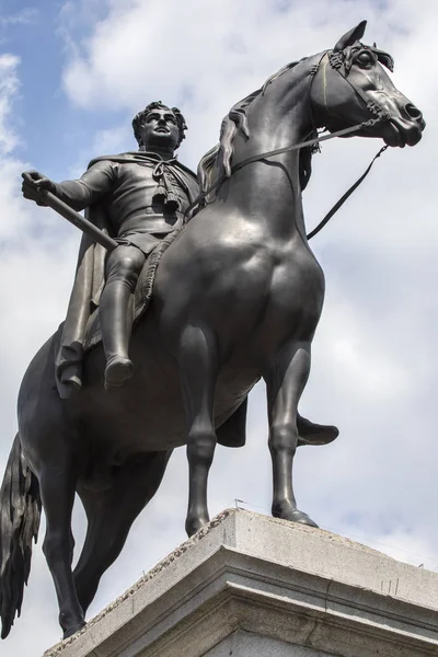 King George Iv socha v Londýně — Stock fotografie