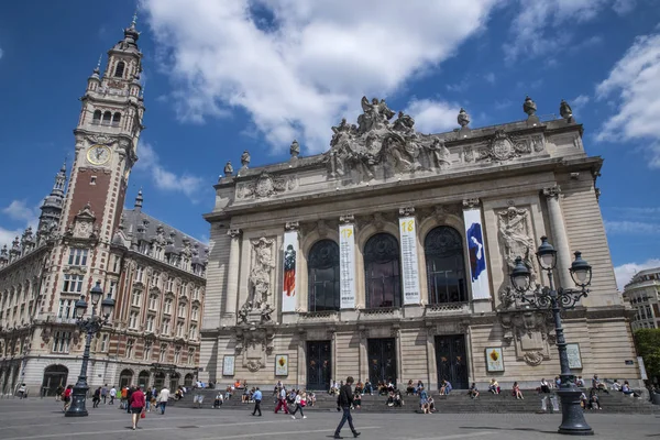 Opera de Lille és a kereskedelmi kamara és az ipari Lille — Stock Fotó
