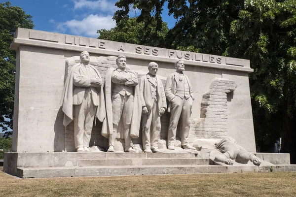 Lille A Ses Fusilles Monument — Φωτογραφία Αρχείου