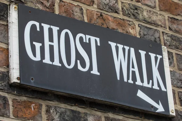 Ghost Walk Sign — Stock Photo, Image