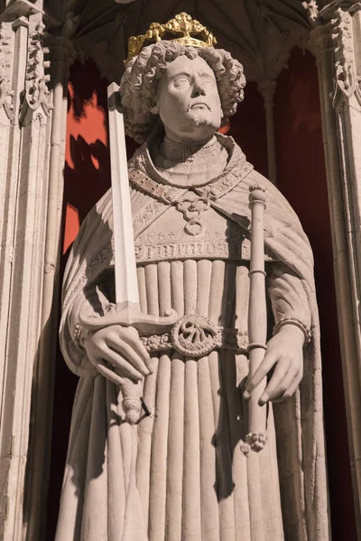 Henry V socha v York Minster — Stock fotografie