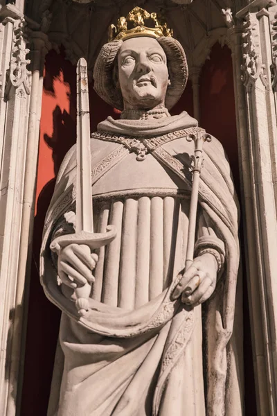 Henry Iv socha v York Minster — Stock fotografie