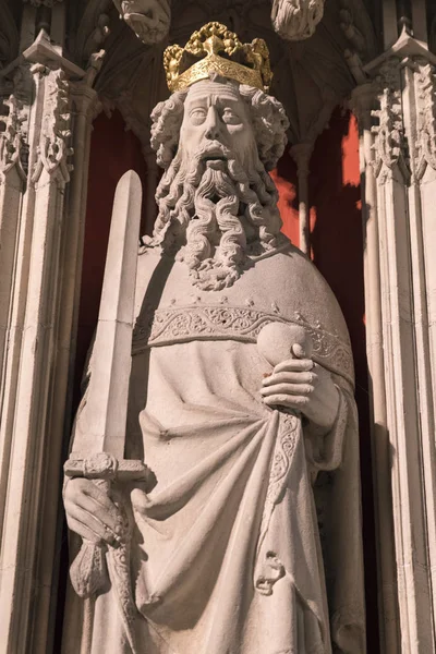 Henry II heykel York Minster — Stok fotoğraf