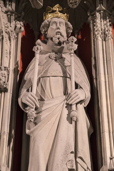 Enrico III Statua a York Minster — Foto Stock