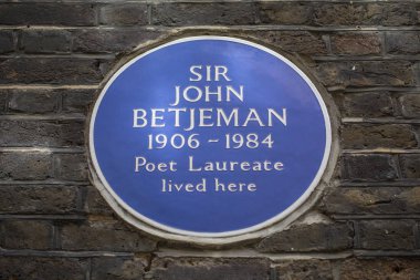 Sör john betjeman plak Londra