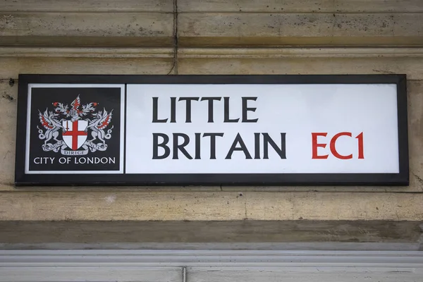 Little Britain Street tecken i London — Stockfoto