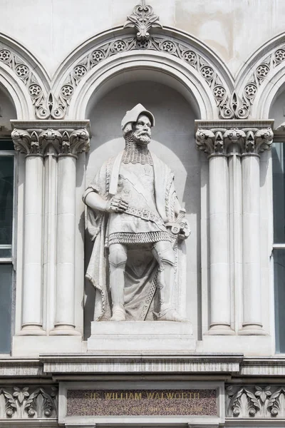 Sir William Walworth Statue in London — Stockfoto