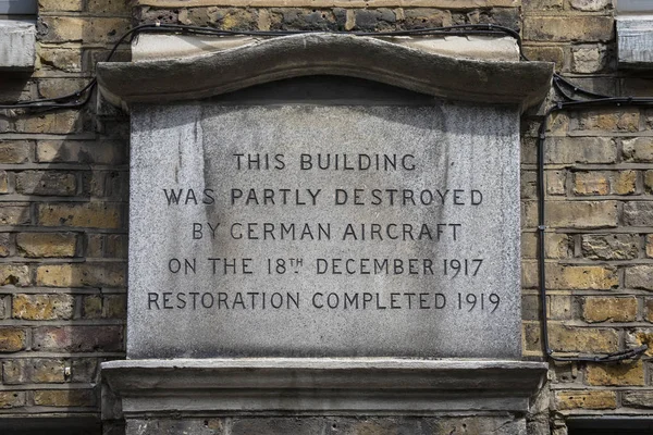 World War 1 Bomb Damage in London — Stock Photo, Image