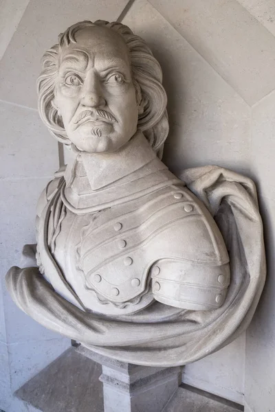 Oliver Cromwell Büste in London — Stockfoto