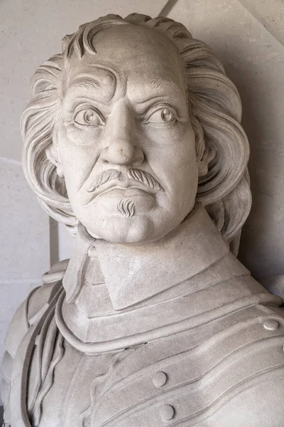 Oliver Cromwell biust w Londynie — Zdjęcie stockowe