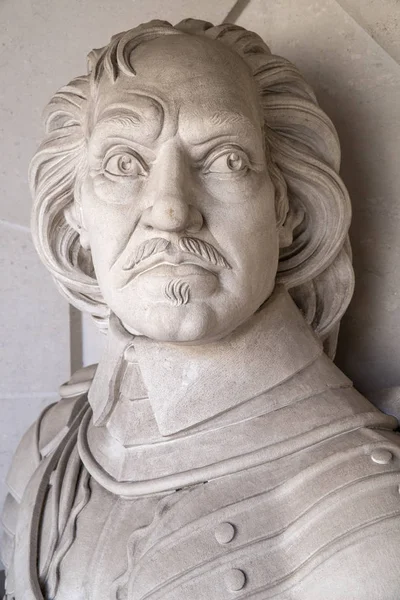 Oliver Cromwell büstü Londra'da — Stok fotoğraf