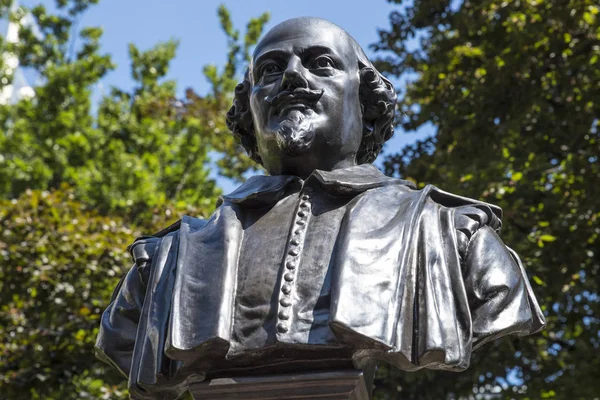 William Shakespeare busto em Londres — Fotografia de Stock