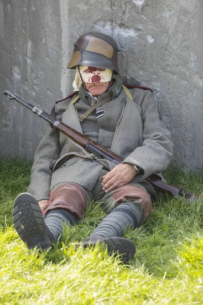 Немецкий солдат с Первой мировой войны — стоковое фото