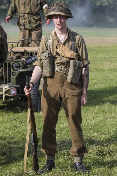 Żołnierz brytyjski II wojny światowej — Zdjęcie stockowe