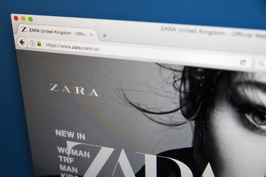 Zara perakende Web sitesi