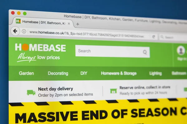 Homebase perakende Web sitesi