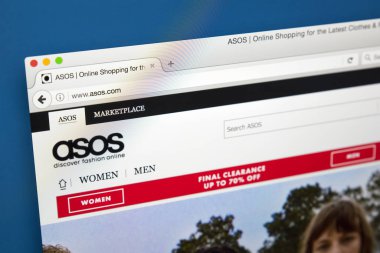Asos perakende Web sitesi
