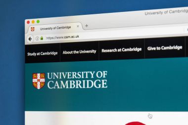 Cambridge Üniversitesi Web sitesi