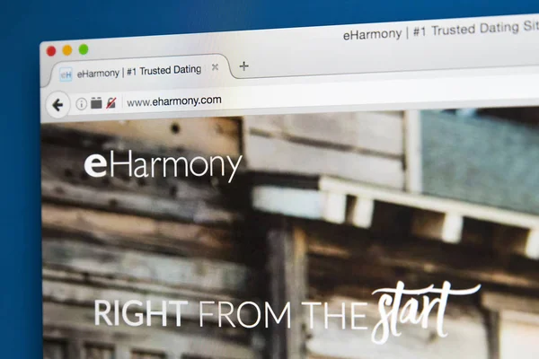 EHarmony Namoro Website — Fotografia de Stock