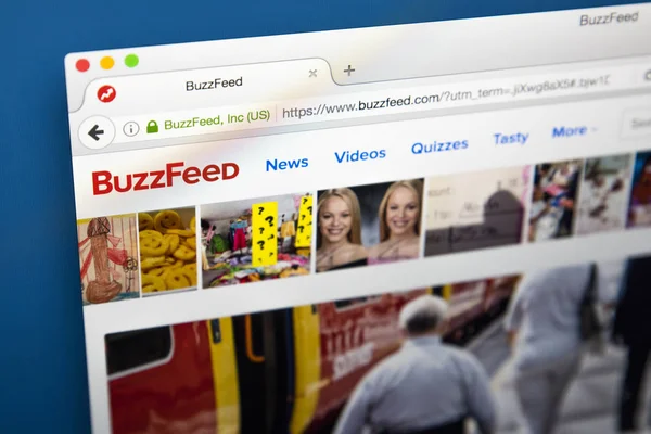 Sitio web oficial de BuzzFeed — Foto de Stock