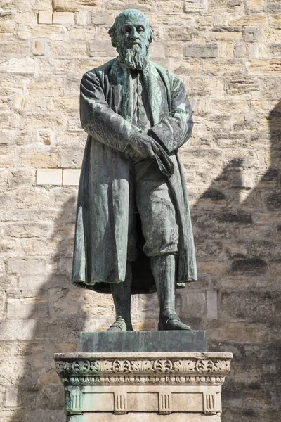 William Barnes Statue in Dorchester — Stock Photo, Image