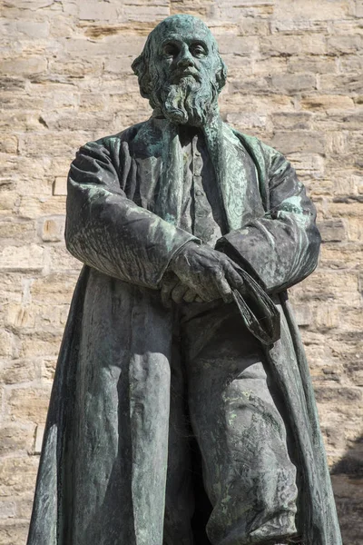 William Barnes standbeeld in Dorchester — Stockfoto