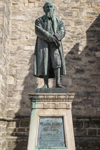 William Barnes Statue in Dorchester — Stock Photo, Image