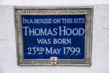 Londra'daki Thomas Hood plak