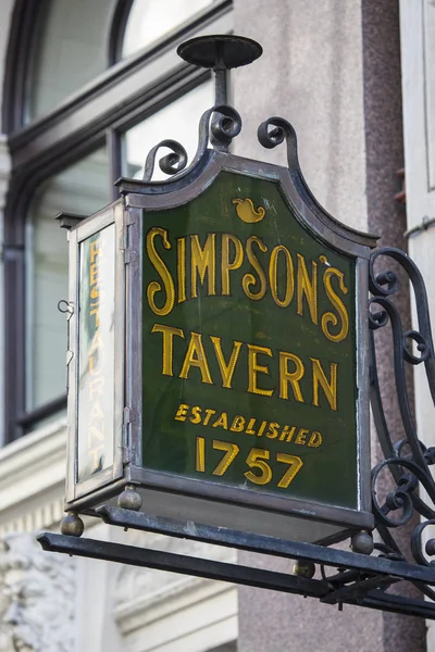 Simpsons Tavern i London — Stockfoto