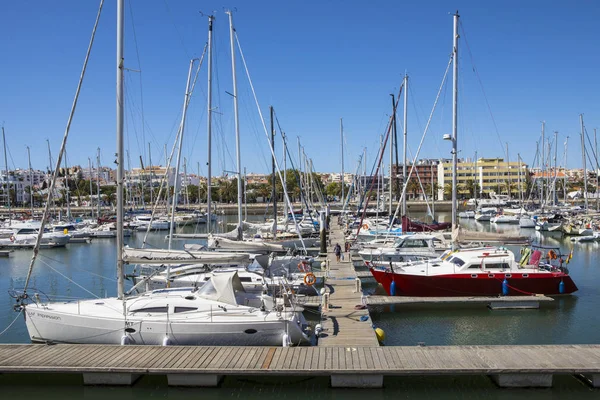 Marina de Lagos в Португалии — стоковое фото