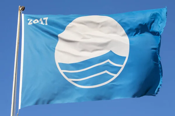 Blå flagg i Portugal — Stockfoto