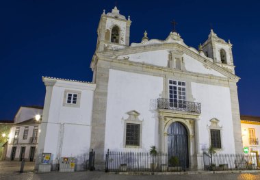 Dış Igreja de Santa Maria veya kilise Santa Maria, tarihi eski şehir, Lagos Portekiz.