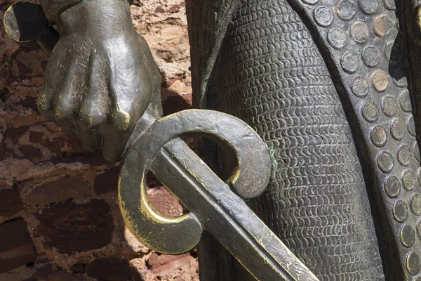 Statue of Sancho I of Portugal in Silves — Stock Photo, Image