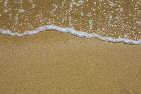Närbild Havsvatten Diska Stranden — Stockfoto