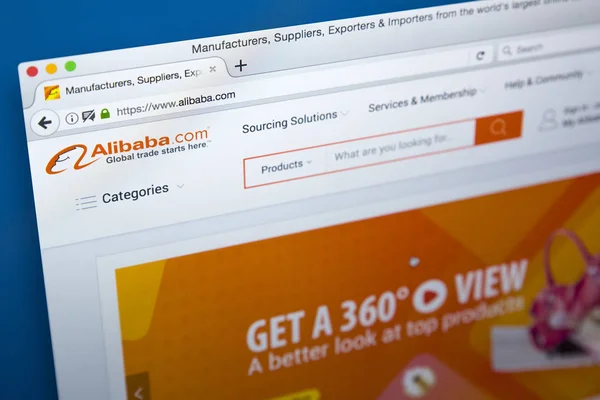 Alibaba Company Website — Stock Photo, Image