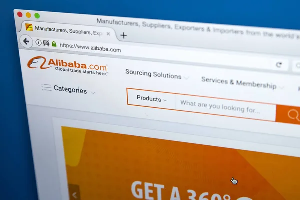 Sitio web de Alibaba Company — Foto de Stock