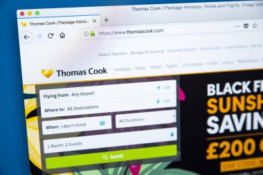 Thomas Cook Web sitesi