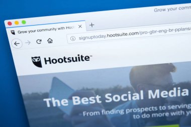 HootSuite Web sitesi