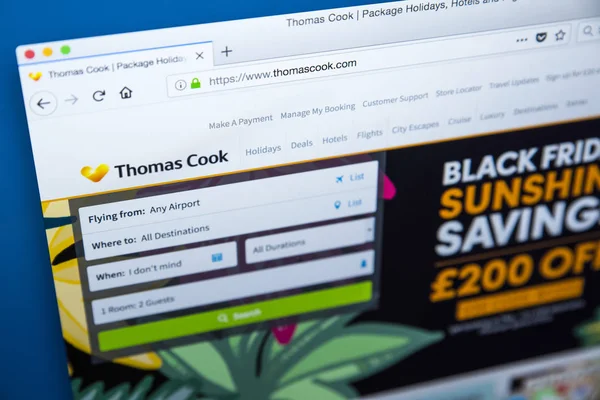 Thomas Cook Web sitesi