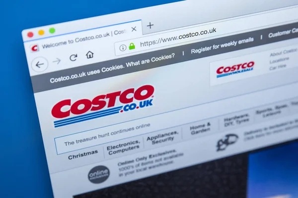 Sitio web de Costco Company — Foto de Stock
