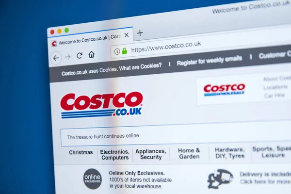 Sitio web de Costco Company — Foto de Stock