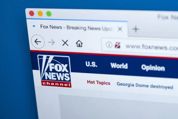 Fox News Channel Website — Stockfoto