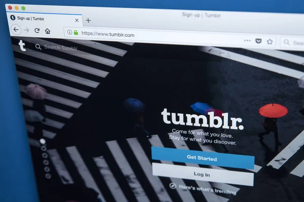 Tumblr のウェブサイト — ストック写真