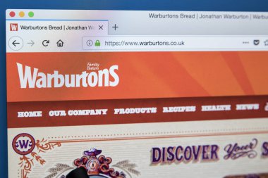 Warburtons şirket web sitesi