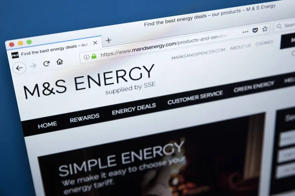 stock image M&S Energy Website