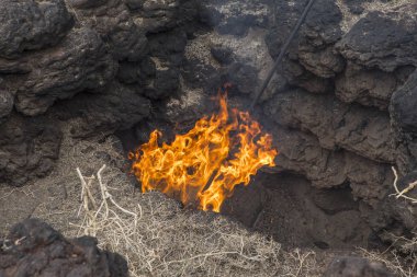 Jeotermal deney Timanfaya Milli Parkı